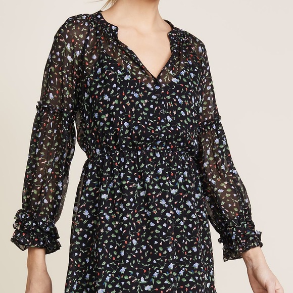 Club Monaco Taisie Silk Dress Size 0 - Picture 3 of 11